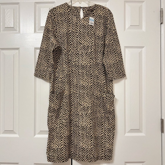 J. McLaughlin Dresses & Skirts - NWT J. McLaughlin Women's Catalyst Dress Black/Taupe Perkins Tweed Size XL